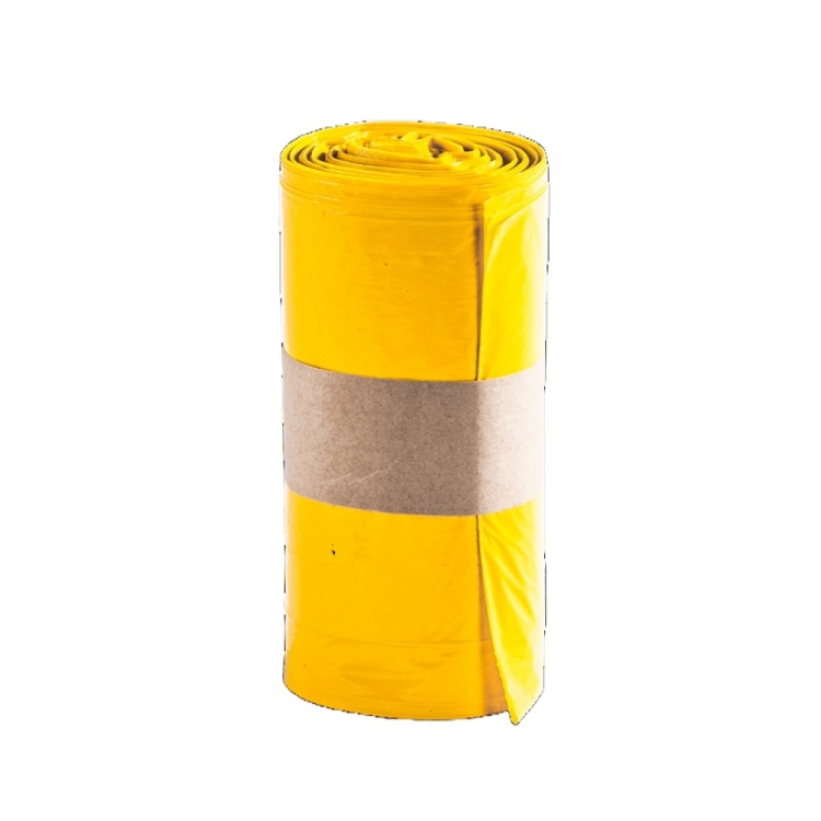 Yellow Medium Duty Clinical Waste Sacks 20 Ltr 5 Kgs (50)